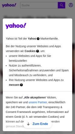 Vorschau der mobilen Webseite de.groups.yahoo.com, Yahoo! Group - Auswandern nach Nord-Amerika