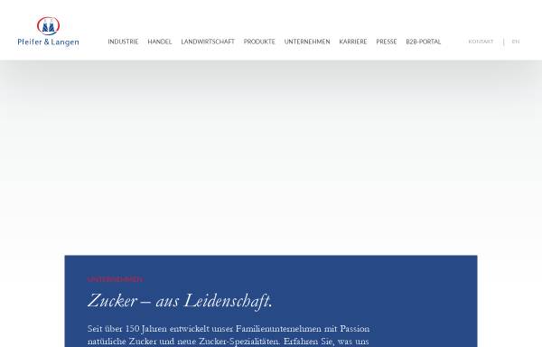 Vorschau von www.pfeifer-langen.de, Pfeifer und Langen KG