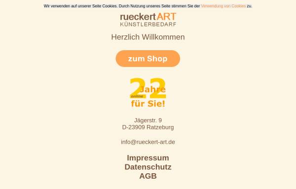 Vorschau von www.rueckert-art.de, rueckert ART Künstlerbedarf