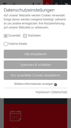 Vorschau der mobilen Webseite www.pv-muenster.de, Provinzial-Verband westfälischer Reit- und Fahrvereine e.V.