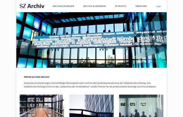 Vorschau von www.sz-archiv.de, DIZ München GmbH