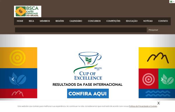 Vorschau von www.bsca.com.br, BSCA, Brazil Speciality Coffee Association