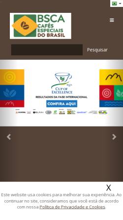 Vorschau der mobilen Webseite www.bsca.com.br, BSCA, Brazil Speciality Coffee Association