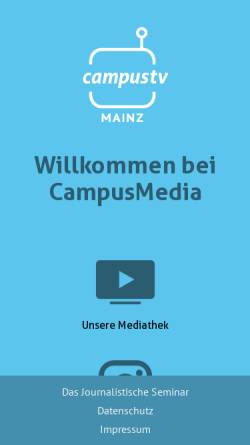 Vorschau der mobilen Webseite www.campus-tv.uni-mainz.de, Campus-TV Mainz