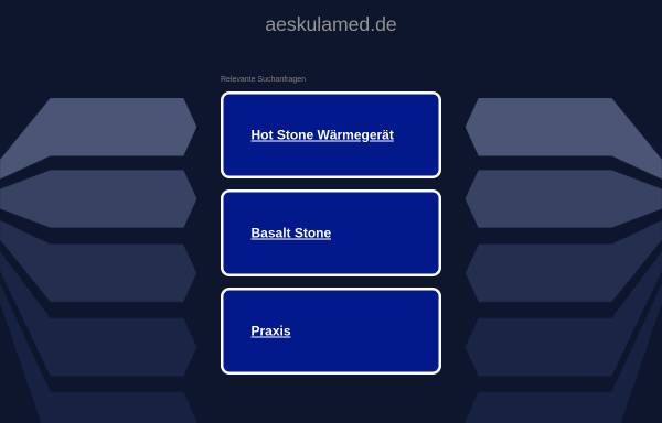 Vorschau von www.aeskulamed.de, Aeskulamed Deutschland GmbH