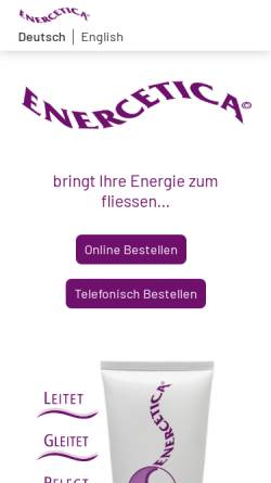 Vorschau der mobilen Webseite enercetica.ch, Enercetica - A. Heer