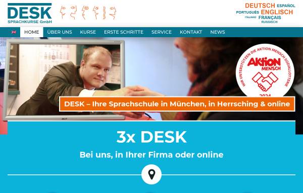 Vorschau von desk-sprachkurse.de, DESK Sprachkurse