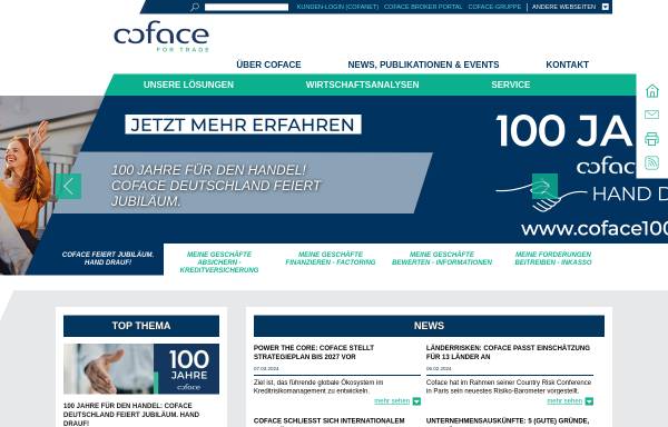 Vorschau von www.coface.de, Coface Holding Aktiengesellschaft