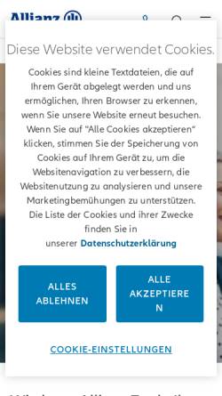 Vorschau der mobilen Webseite www.eulerhermes.de, Euler Hermes Kreditversicherungs-AG