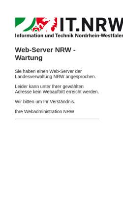 Vorschau der mobilen Webseite www.geoserver.nrw.de, GeoServer im LDS NRW