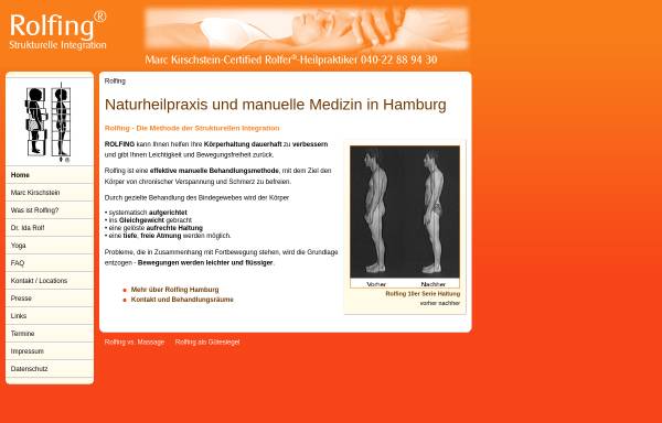 Vorschau von www.hamburgrolfing.de, Kirschstein, Marc