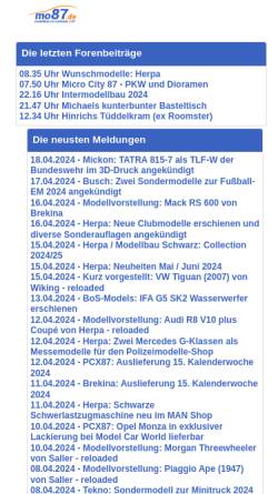 Vorschau der mobilen Webseite www.mo87.de, Mo87.de
