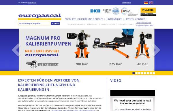 Vorschau von www.europascal.de, Europascal GmbH