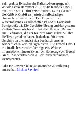 Vorschau der mobilen Webseite www.kalibrix.de, Kalibrix GmbH