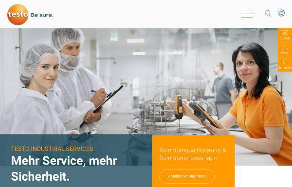 Vorschau von www.testotis.de, Testo industrial services GmbH