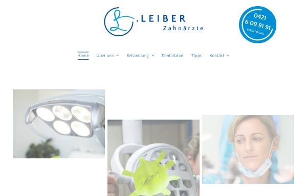 Vorschau von www.zahnaerzte-leiber.de, Dr. Carsten Bausdorf und Sabine Leiber