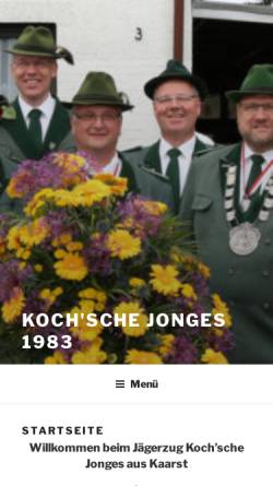 Vorschau der mobilen Webseite www.kochschejonges.de, Koch'sche Jonges