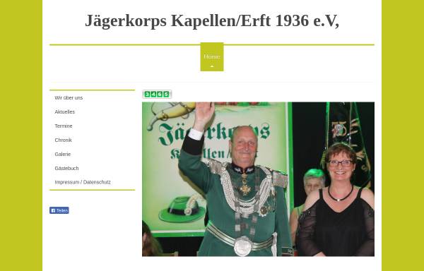Vorschau von www.jaegerkorps-kapellen.de, Jägerkorps Kapellen