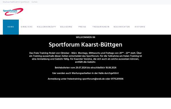 Vorschau von www.sportforum-kaarst.de, Radsportleistungszentrum Büttgen