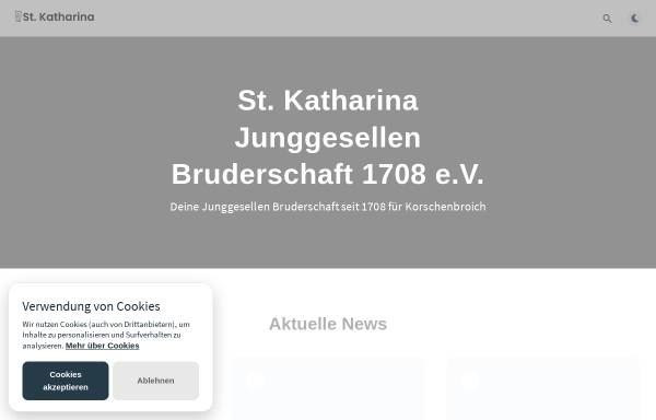 Vorschau von stkatharina.de, Sankt Katharina Junggesellen Bruderschaft Korschenbroich 1708 e.V.