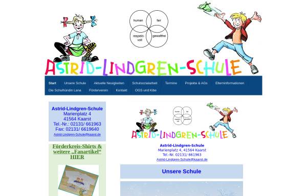 Vorschau von www.astridlindgrenschule.de, Astrid Lindgren Schule Kaarst