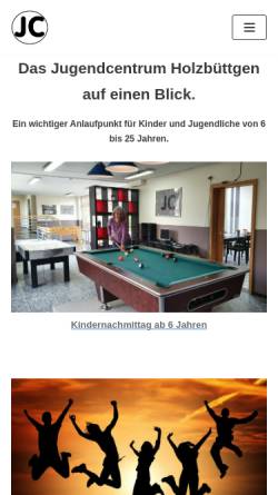 Vorschau der mobilen Webseite jugendcentrum.de, Evangelisches Jugendcentrum Holzbüttgen