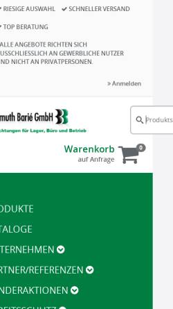Vorschau der mobilen Webseite www.hellmuth-barie.de, Hellmuth Barie Inh. Anton Weideann e.K.