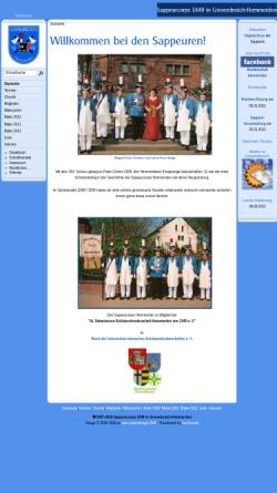 Vorschau der mobilen Webseite www.sappeure-hemmerden.de, Sappeurcorps 1849 Hemmerden