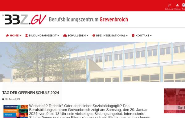 Vorschau von www.bbz-gv.de, Berufsbildungszentrum Grevenbroich (BBZ)