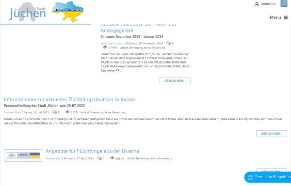 Vorschau von www.juechen.de, Gemeinde Jüchen
