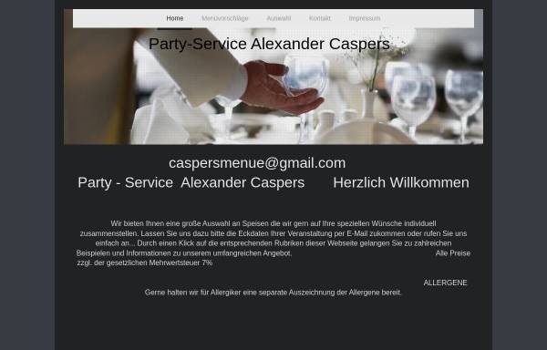 Vorschau von www.partyservice-caspers.de, Partyservice Caspers