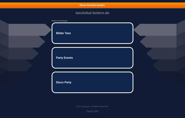 Vorschau von www.tanzlokal-bolero.de, Tanzlokal-Bolero
