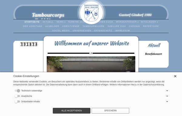 Vorschau von www.tambourcorps-erftklaenge.de, Tambourcorps Erftklänge Gustorf-Gindorf
