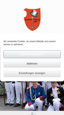 Vorschau der mobilen Webseite www.semper-fidelis.de, Semper-Fidelis