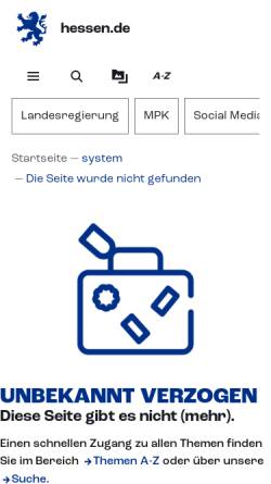 Vorschau der mobilen Webseite www.hessen.de, Studieren in Hessen