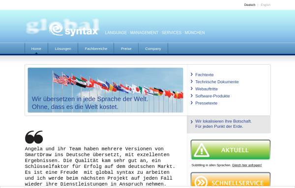 Vorschau von www.global-syntax.de, Global Syntax, Inh. Angela Schult