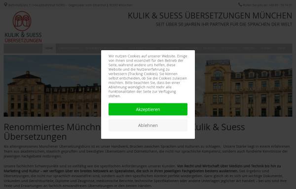 Vorschau von sprachenagentur.de, Kulik & Suess