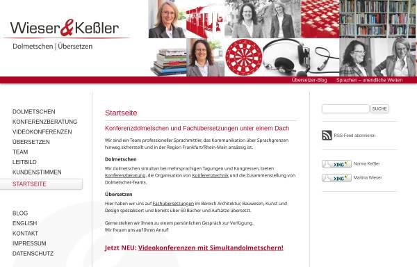 Vorschau von www.wieser-kessler.de, Wieser & Keßler GbR