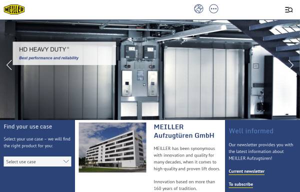 Vorschau von www.meiller-aufzugtueren.de, Meiller Aufzugtüren GmbH