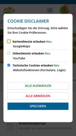 Vorschau der mobilen Webseite www.abtsteinach.de, Abtsteinach