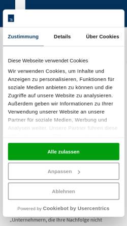 Vorschau der mobilen Webseite gohamburg.de, Hotel- und Restaurantführer