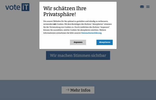 Vorschau von www.wahlauswertung.de, PC-Wahl