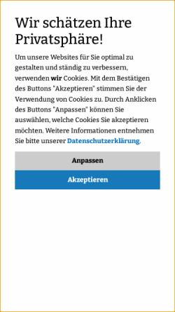 Vorschau der mobilen Webseite www.wahlauswertung.de, PC-Wahl