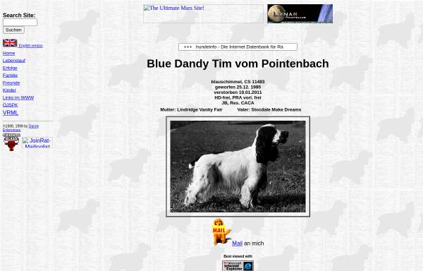 Vorschau von www.dandy.at, Blue Dandy Tim vom Pointenbach