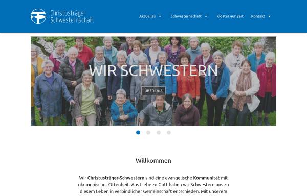 Vorschau von www.christustraeger-schwestern.de, Christusträger-Schwesternschaft