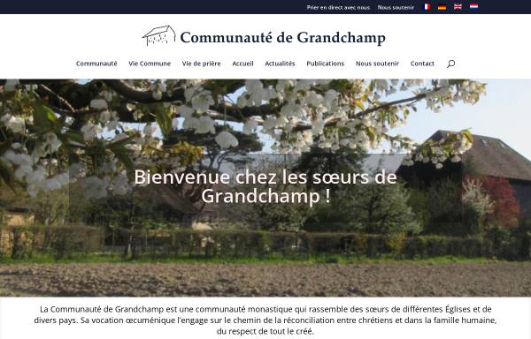 Vorschau von www.grandchamp.org, Communauté de Grandchamp