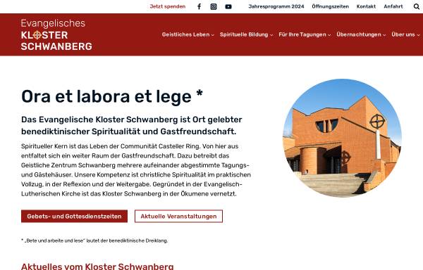 Vorschau von www.schwanberg.de, Communität Casteller Ring (CCR) und Geistliches Zentrum Schwanberg e.V.