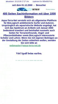 Vorschau der mobilen Webseite www.aqua-terra-net.de, Aqua-Terra-Net