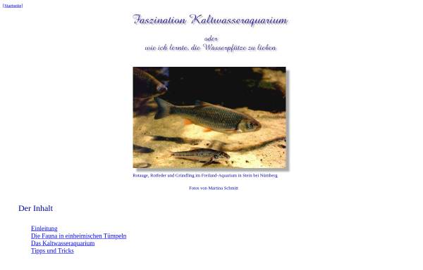 Vorschau von www.123schmitt.de, Faszination Kaltwasseraquarium