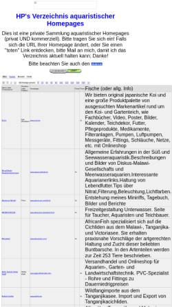 Vorschau der mobilen Webseite baseportal.de, HP's Verzeichnis aquaristischer Homepages